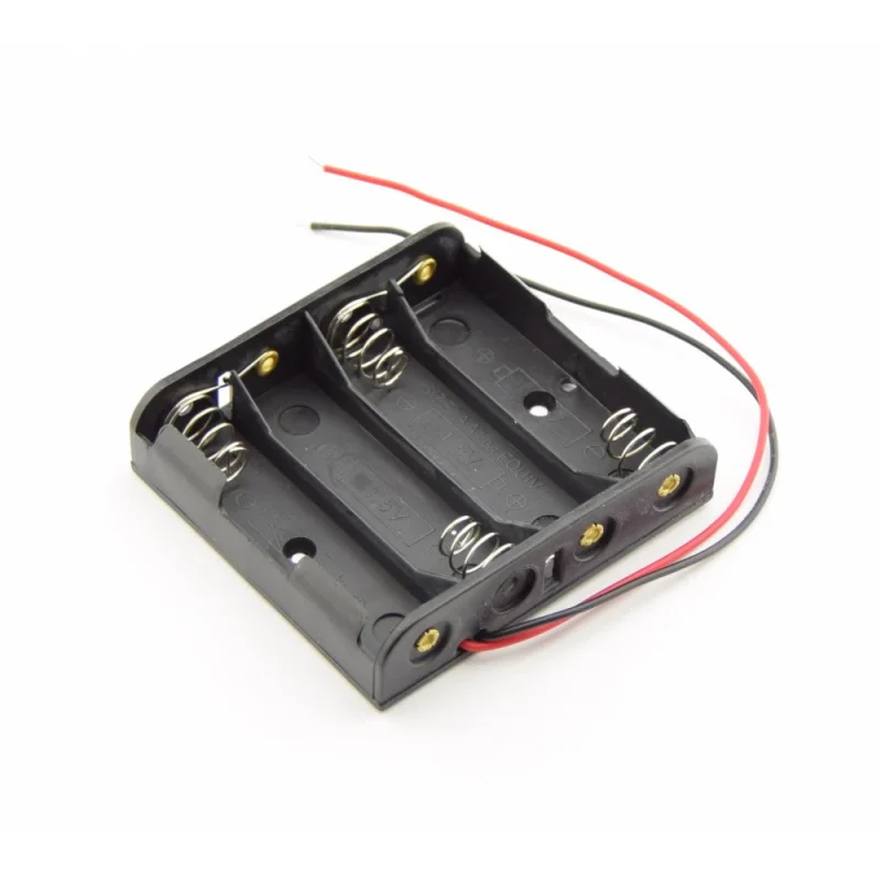 4x AA Battery Holder 6V Battery Case with Wire Leads