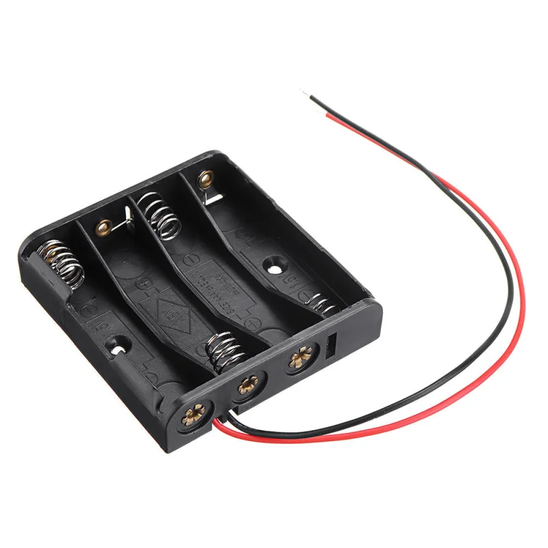 4x AAA Battery Holder 6V Battery Case with Wire Leads