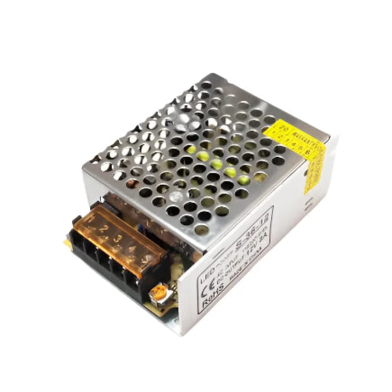 Generic 12V 3A Metal Case AC/DC Power Supply 36W
