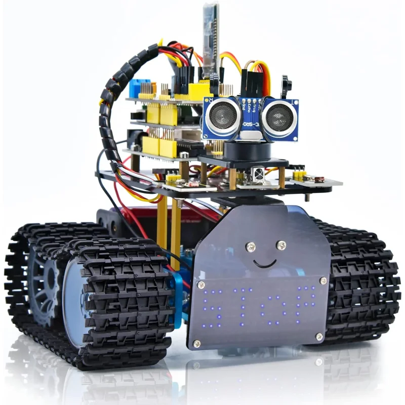 Keyestudio Arduino Tank Robot Car Kit Bluetooth IR Control