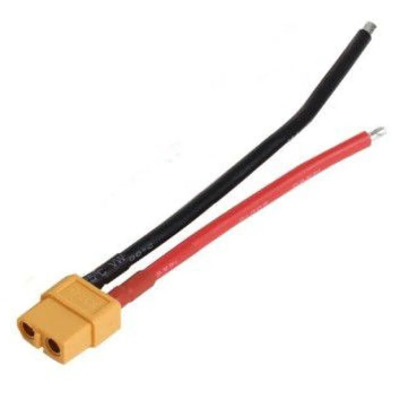 XT60 Female Connector Cable  14AWG Silicone Wire 10 cm