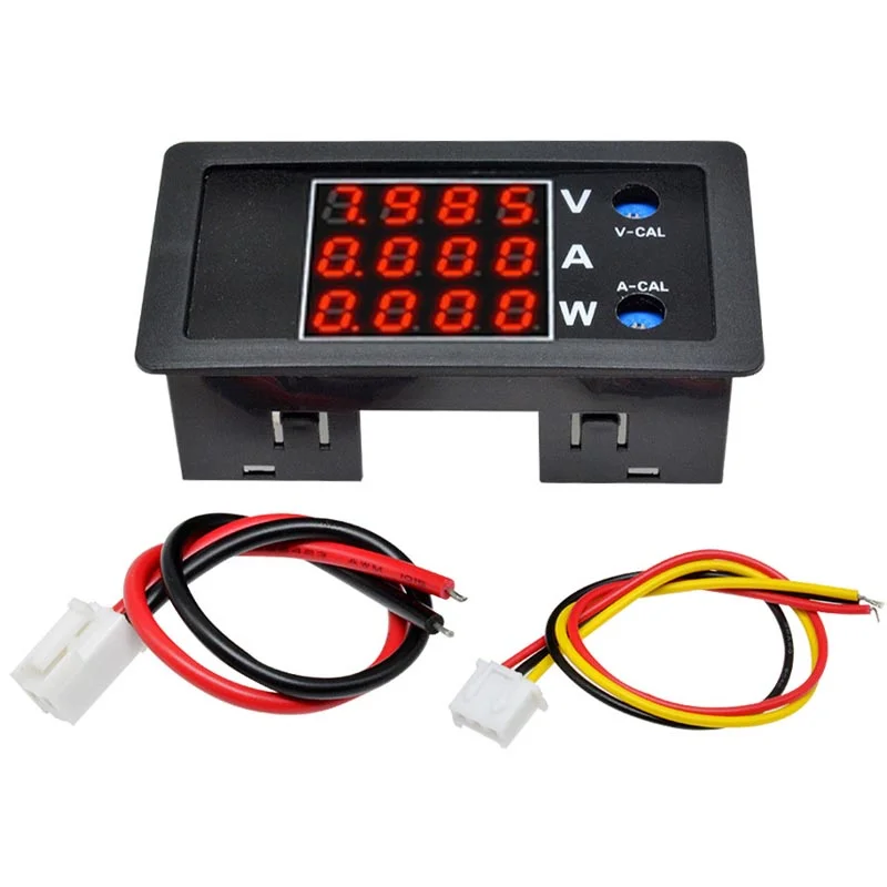 100V 10A DC Watt Meter with Voltage Current Power Display