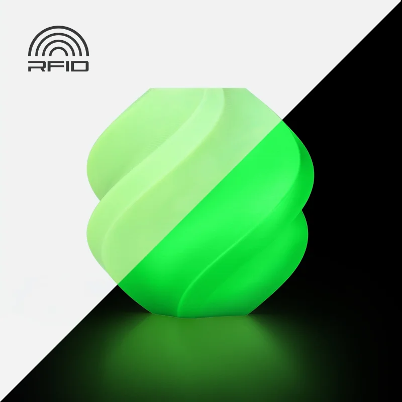 Bambu PLA Glow in Dark Filament 1 KG – Green