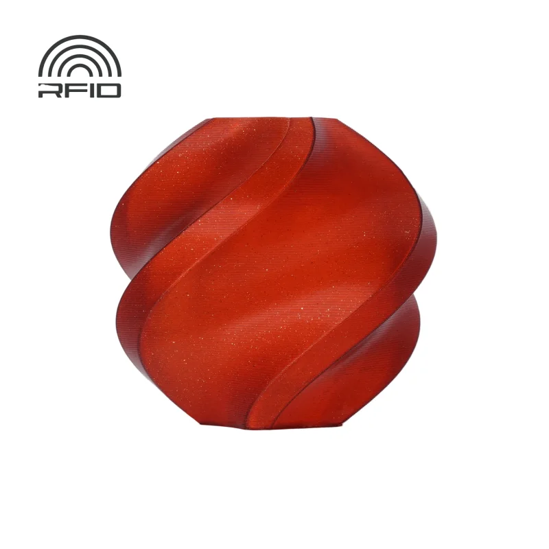 Bambu PLA Sparkle Filament 1KG – Crimson Red